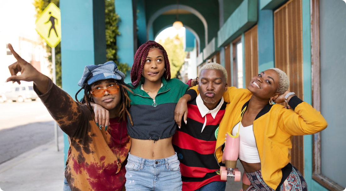 Group of young GoApp ambassadors